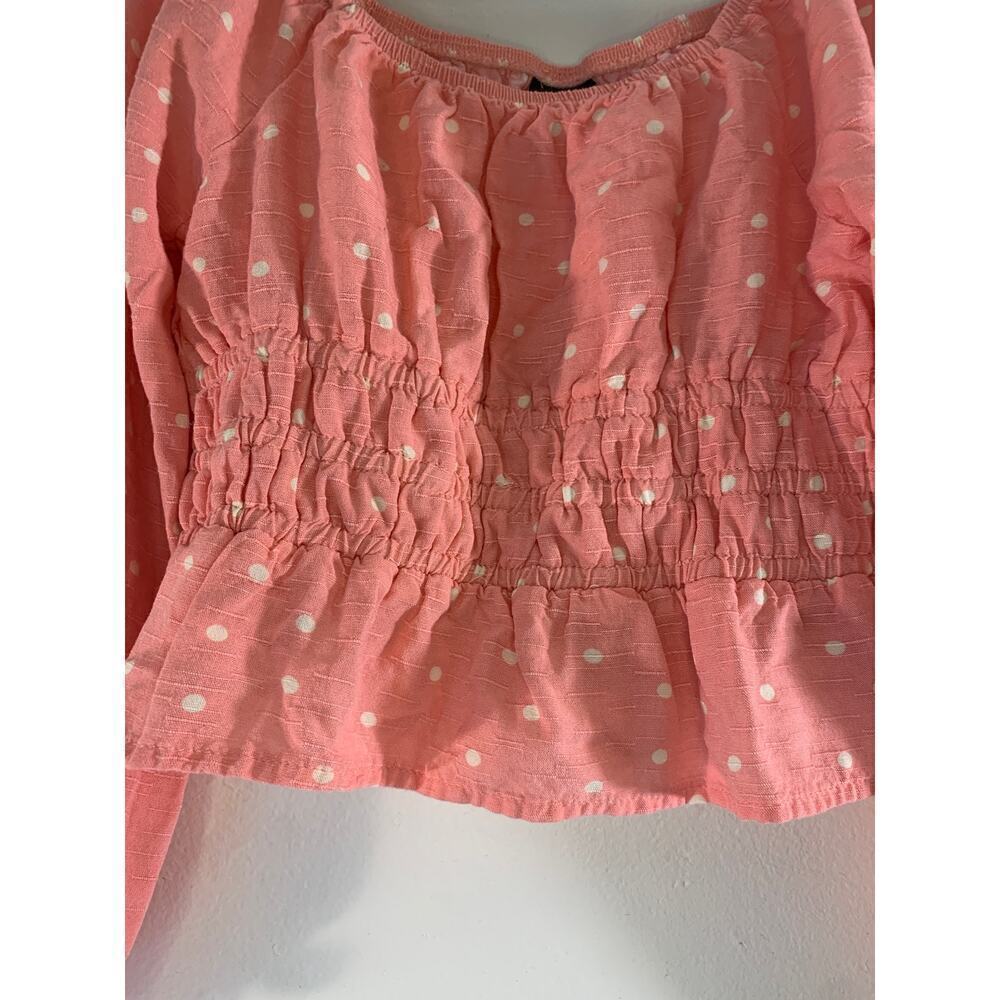 ART CLASS Girl’s Polka Dot Long Sleeve Top / Size: Small 6-7 - Picture 6 of 6